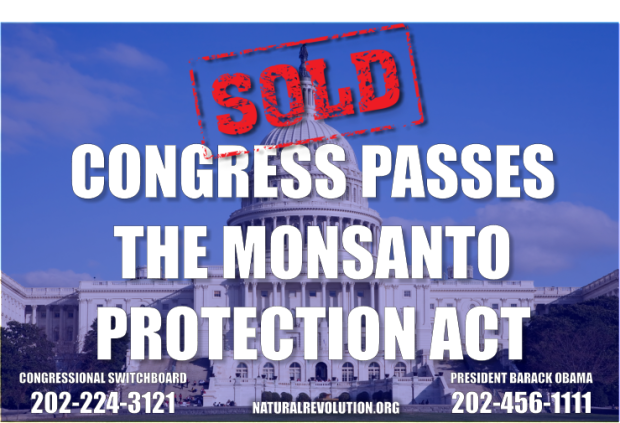 MONSANTO PROTECTION ACT SOLD AGAIN