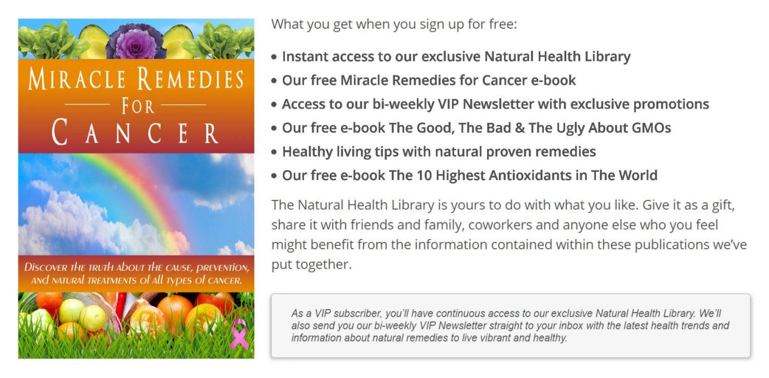 What you get infographic with ebook and sign up information